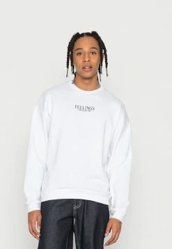 Kaotiko CREW FEELINGS - Sweatshirt - White
