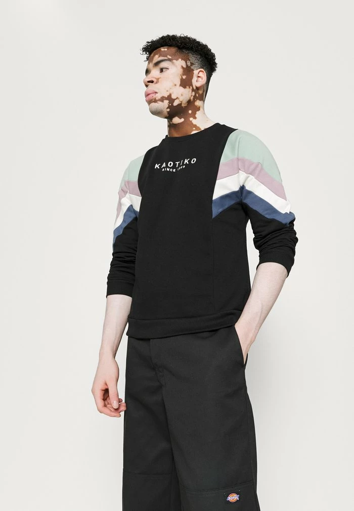 CREW SEATTLE - Sweatshirt - black/fresh green Kaotiko CREW SEATTLE - Sweatshirt - Black/fresh Green -Kaotiko Shop 0081a9a1e02440b1985143a195540270