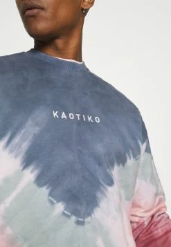 Kaotiko UNISEX- CREW TIE DYE BUSTER - Sweatshirt - Dark Blue -Kaotiko Shop 0197ee0ac1d042d0a4a0deb2a789bb86