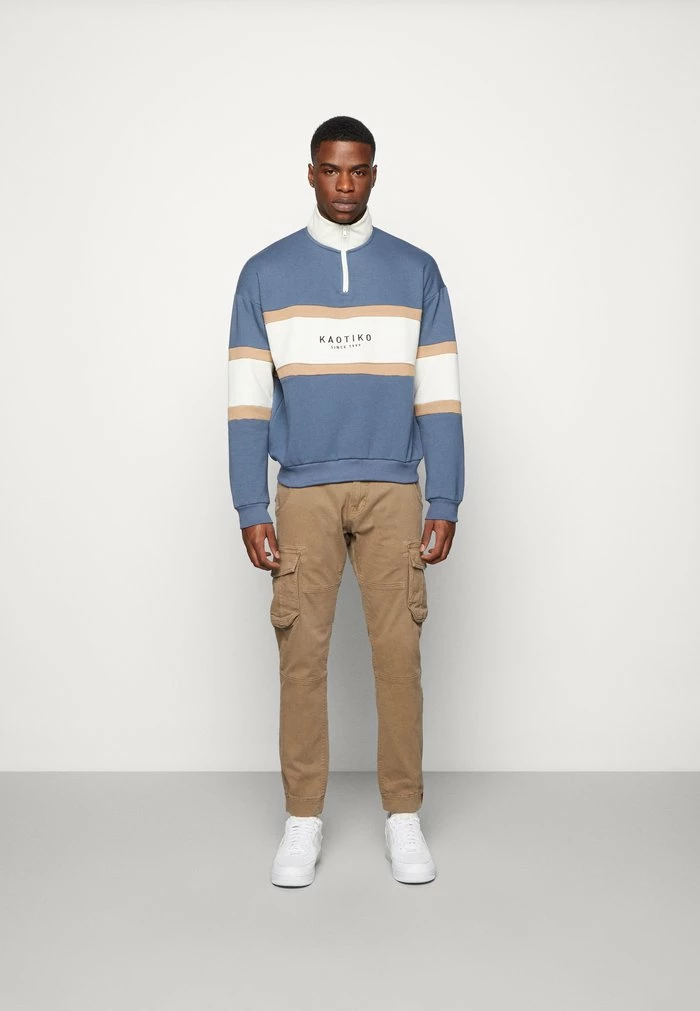 CREW BERWIN UNISEX - Sweatshirt - prusia/arena/ivory Kaotiko CREW BERWIN UNISEX - Sweatshirt - Prusia/arena/ivory -Kaotiko Shop 02826b51732f4624b0a03cc2b662daf6