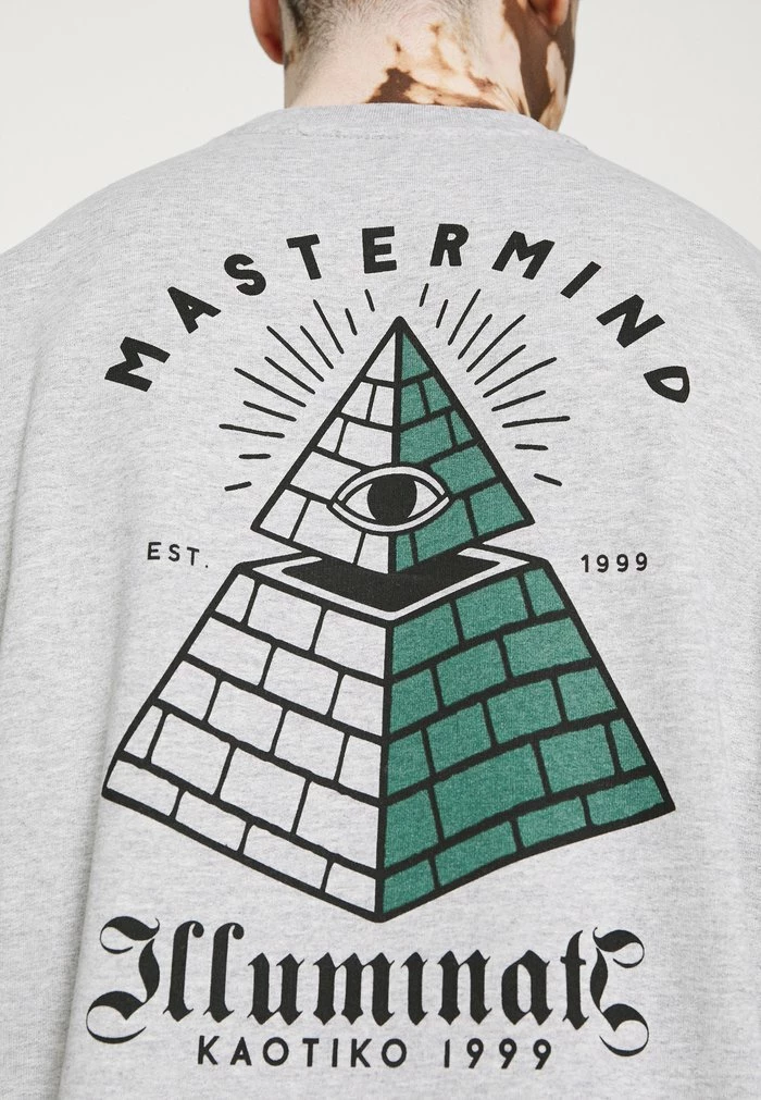 CREW MASTERMIND PYRAMID - Sweatshirt - grey vigore Kaotiko CREW MASTERMIND PYRAMID - Sweatshirt - Grey Vigore -Kaotiko Shop 049c6834504443b685065e7fff0588e0