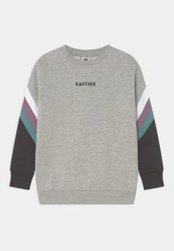 Kaotiko CREW WALKER UNISEX - Sweatshirt - Grey/white/lila