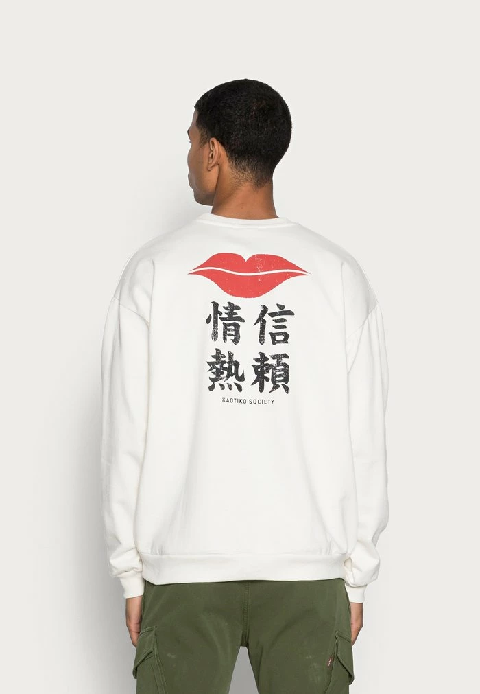 CREW LIPS JAPAN - Sweatshirt - ivory Kaotiko CREW LIPS JAPAN - Sweatshirt - Ivory -Kaotiko Shop 06f101b9daba452499db8057f7eb565b