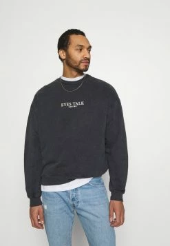 Kaotiko UNISEX CREW TIE DYE EYES TALK - Sweatshirt - Black -Kaotiko Shop 081ff8617df4419997708744c39c61ac