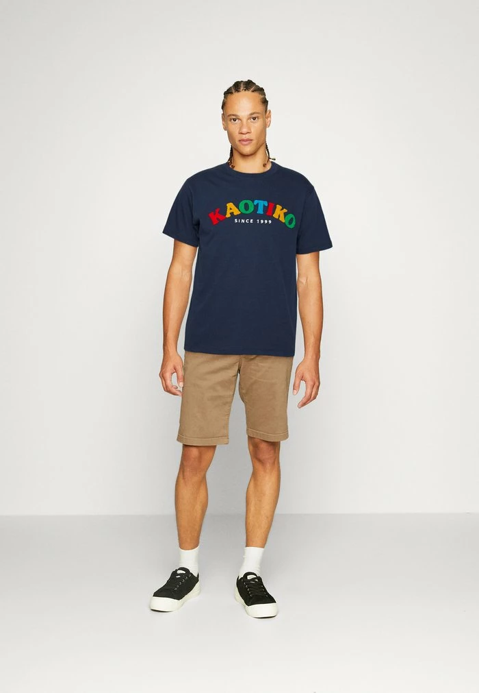 YONA - Print T-shirt - navy Kaotiko YONA - Print T-shirt - Navy -Kaotiko Shop 0b10be8bdb194098b056a9f59c5774cd