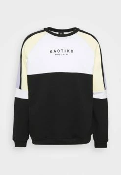 Kaotiko CREW DENVER - Sweatshirt - Black/yellow