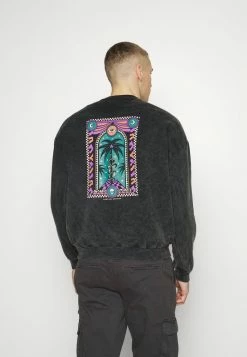 Kaotiko CREW WASHED PALM VIBES UNISEX - Sweatshirt - Black -Kaotiko Shop 0ba0c6f0fa424d41a819b1c5bb4fd345