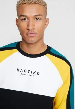 Kaotiko UNISEX - Sweatshirt - Black/white/yellow -Kaotiko Shop 0d9eef926d8741a18aba6184008ad916