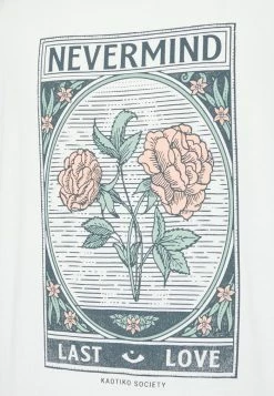 Kaotiko NEVERMIND UNISEX - Print T-shirt - White -Kaotiko Shop 0f6f150b1511470791d70b2b0f8e2e27