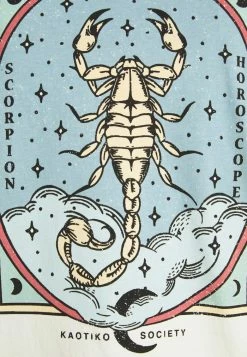 Kaotiko WASHED SCORPION - Print T-shirt - Ivory -Kaotiko Shop 1030ca13b3404498afbff98100406492