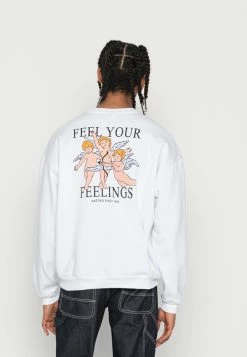 Kaotiko CREW FEELINGS - Sweatshirt - White -Kaotiko Shop 124f218fc61f44a9af0c051c8e3230ec