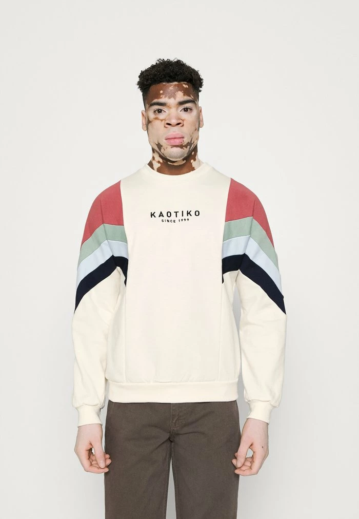 CREW SEATTLE - Sweatshirt - marfil/burgundy Kaotiko CREW SEATTLE - Sweatshirt - Marfil/burgundy -Kaotiko Shop 157f43d9899649eea9490745553c5524