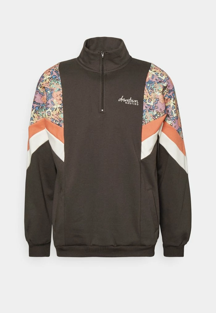 CREW JEAN BAHAMAS UNISEX - Sweatshirt - grey/apricot/ivory Kaotiko CREW JEAN BAHAMAS UNISEX - Sweatshirt - Grey/apricot/ivory -Kaotiko Shop 167dacbf97784fbc962e1c179eda4a40