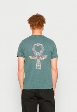 Kaotiko WASHED UNISEX - Print T-shirt - Green