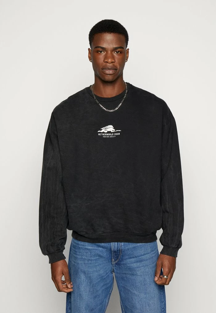 CREW WASHED NETHERWORLD DOOR UNISEX - Sweatshirt - black Kaotiko CREW WASHED NETHERWORLD DOOR UNISEX - Sweatshirt - Black -Kaotiko Shop 19a8058e3df84fcea9e80beac9fc5d5b
