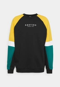 Kaotiko CREW SIDNEY - Sweatshirt - Black