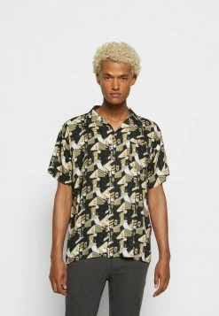 Kaotiko CAMISA BLOCKS UNISEX - Button-down Blouse - Black -Kaotiko Shop 1d12e72f4f0d46bc9db6358f23da9bdf