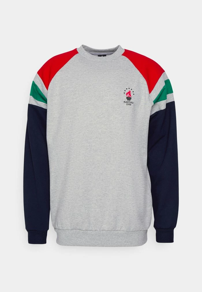 CREW ATLANTA UNISEX - Zip-up sweatshirt - grey/red/green/navy Kaotiko CREW ATLANTA UNISEX - Zip-up Sweatshirt - Grey/red/green/navy -Kaotiko Shop 20ecfa7007bc4254a34274b8ecc95246