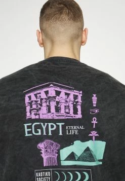 Kaotiko CREW WASHED RUINS UNISEX - Sweatshirt - Black -Kaotiko Shop 2610d08c38dd4f63856eea3ab965533a