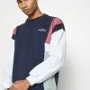 Kaotiko CREW PORTLAND - Sweatshirt - Navy/burgundy