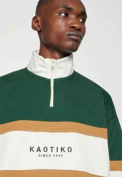 Kaotiko CREW BERWIN UNISEX - Sweatshirt - Green/avellana/ivory -Kaotiko Shop 2871a5aca21c4b72a069c600b8cd1c3b