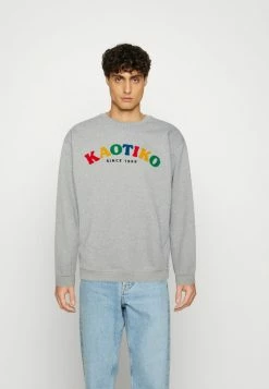 Kaotiko CREW HELDER UNISEX - Sweatshirt - Grey