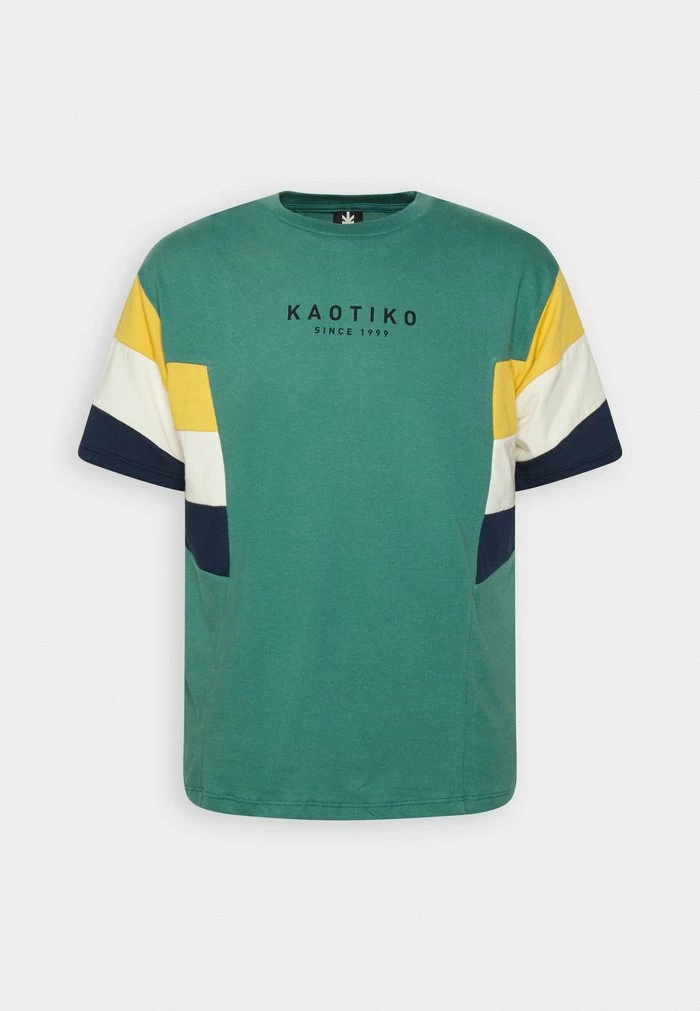 Kaotiko BRAYDEN UNISEX - Print T-shirt - Heura/mustard/ivory/navy 4 Kaotiko BRAYDEN UNISEX - Print T-shirt - Heura/mustard/ivory/navy - Image 4