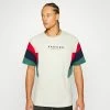 Kaotiko BRAYDEN UNISEX - Print T-shirt - Ivory/red/navy/heura