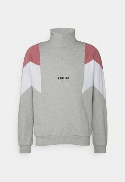 Kaotiko CREW BRENDAN - Sweatshirt - Grey/soft Burgundy 4 Kaotiko CREW BRENDAN - Sweatshirt - Grey/soft Burgundy -Kaotiko Shop 2f8f9f4694f549759449208c1ba34f9a