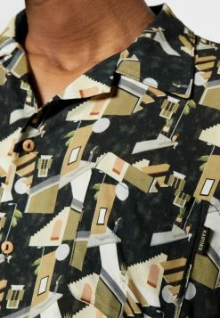 Kaotiko CAMISA BLOCKS UNISEX - Button-down Blouse - Black -Kaotiko Shop 3040d942b12246b7ba4cbe96d8427cbc