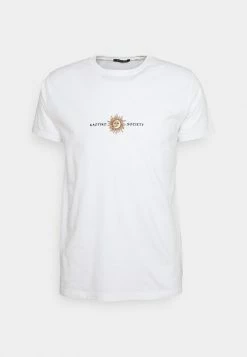 Kaotiko SUN WASHED - Print T-shirt - White