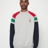 Kaotiko CREW ATLANTA UNISEX - Zip-up Sweatshirt - Grey/red/green/navy