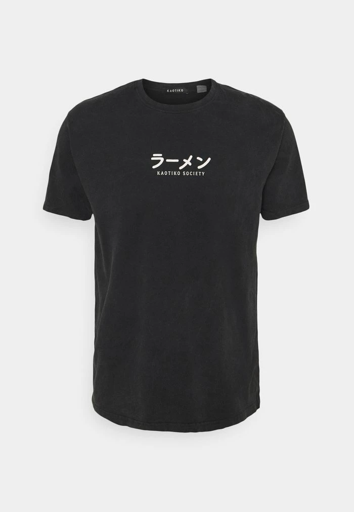 WASHED RAMEN - Print T-shirt - black Kaotiko WASHED RAMEN - Print T-shirt - Black -Kaotiko Shop 361d6bb7db604b9886726d58630e1799
