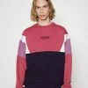 Kaotiko CREW WESTPORT UNISEX - Zip-up Sweatshirt - Burgundy/navy