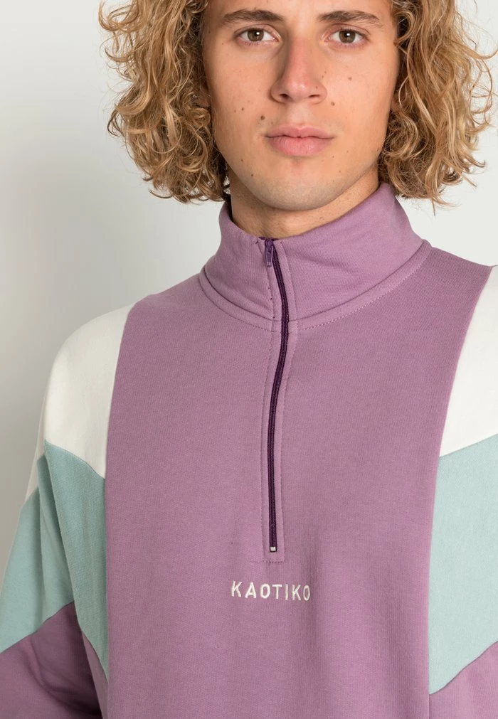 CREW BRENDAN UNISEX - Sweatshirt - purple/ivory/cloud Kaotiko CREW BRENDAN UNISEX - Sweatshirt - Purple/ivory/cloud -Kaotiko Shop 379097c8197c4c5184e0b737aeedca72