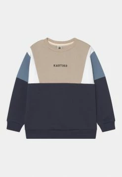 Kaotiko CREW ANSEL UNISEX - Sweatshirt - Navy/beige/white/blue