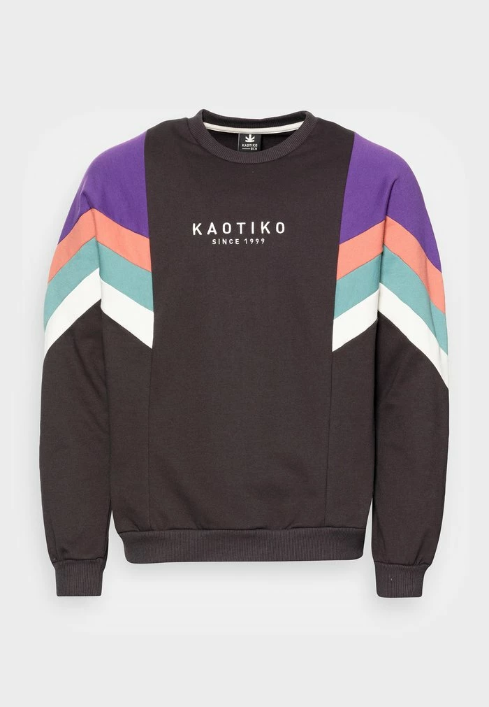 CREW SEATTLE UNISEX - Sweatshirt - black/purple/rouge Kaotiko CREW SEATTLE UNISEX - Sweatshirt - Black/purple/rouge -Kaotiko Shop 3991551e001744328b64eb0620bf9d1d