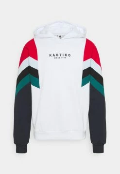 Kaotiko SUD CAP EWAN - Sweatshirt - White/red/candy Blue