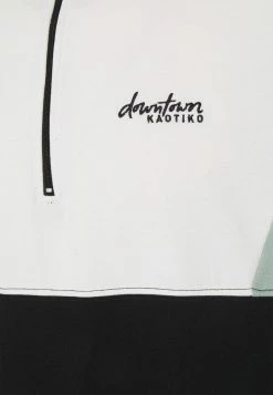 Kaotiko CREW COLIN - Sweatshirt - Black/fresh Green -Kaotiko Shop 3d60c246ced64a55b2ce853912bf3d8f