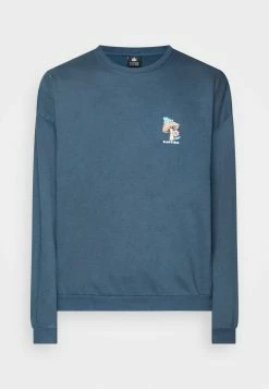 Kaotiko CREW WASHED HAPPY FROG UNISEX - Sweatshirt - Navy 4 Kaotiko CREW WASHED HAPPY FROG UNISEX - Sweatshirt - Navy -Kaotiko Shop 3ed4504dbdf542dab4613f2c02b5206a