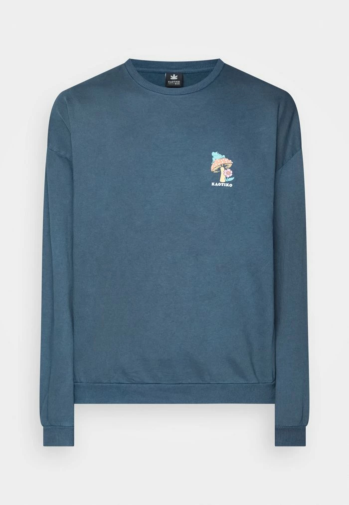 CREW WASHED HAPPY FROG UNISEX - Sweatshirt - navy Kaotiko CREW WASHED HAPPY FROG UNISEX - Sweatshirt - Navy -Kaotiko Shop 3ed4504dbdf542dab4613f2c02b5206a