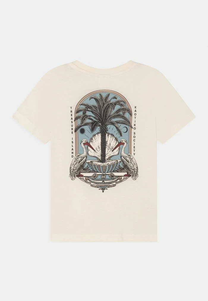 TREASURE ISLAND UNISEX - Print T-shirt - ivory Kaotiko TREASURE ISLAND UNISEX - Print T-shirt - Ivory -Kaotiko Shop 40ad09366c054166be0ee73fc1947f02