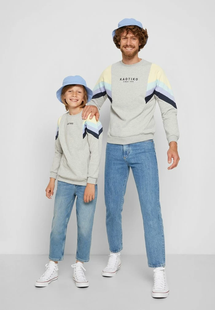 CREW SEATTLE - Sweatshirt - grey/yellow/green/grape/navy Kaotiko CREW SEATTLE - Sweatshirt - Grey/yellow/green/grape/navy -Kaotiko Shop 4183cddf489d444aade22f4c029f02ed