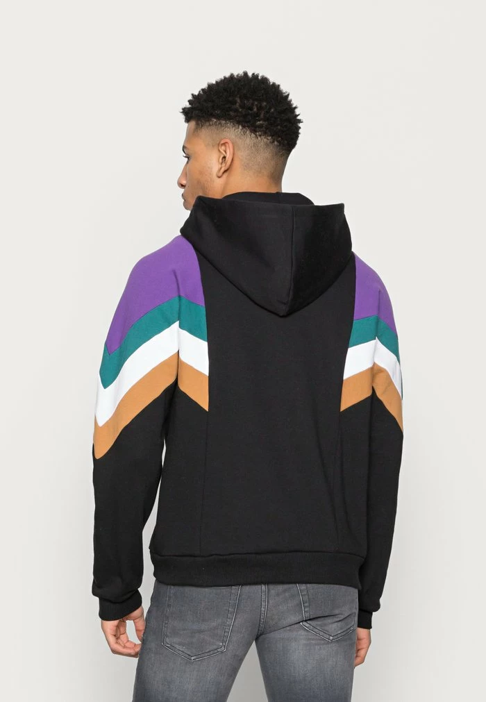 CAP EWAN UNISEX - Hoodie - black/purple/jade Kaotiko CAP EWAN UNISEX - Hoodie - Black/purple/jade -Kaotiko Shop 41cc1004fffd4e039e28e1a6481a3f04