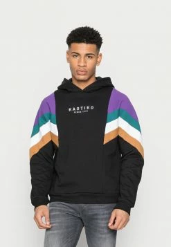 Kaotiko CAP EWAN UNISEX - Hoodie - Black/purple/jade