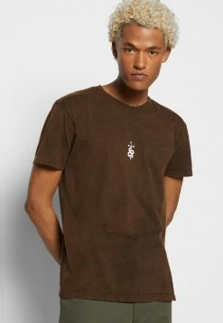 Kaotiko WASHED GREEK ELEMENTS UNISEX - Print T-shirt - Brown -Kaotiko Shop 443dbaf4f2c749df9e9336d4376e004b