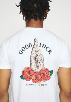 Kaotiko UNISEX GOOD LUCK - Print T-shirt - White 6 Kaotiko UNISEX GOOD LUCK - Print T-shirt - White -Kaotiko Shop 4ae3c6d30b1e4162b61b75b5c51dfe02