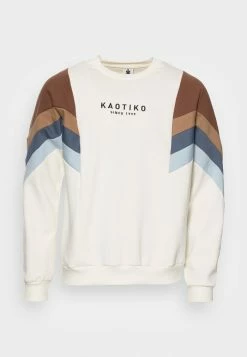 Kaotiko CREW SEATTLE UNISEX - Sweatshirt - Ivory/brown/prusia 3 Kaotiko CREW SEATTLE UNISEX - Sweatshirt - Ivory/brown/prusia -Kaotiko Shop 4c98fc69fe764f3ea327032dc014ba4b
