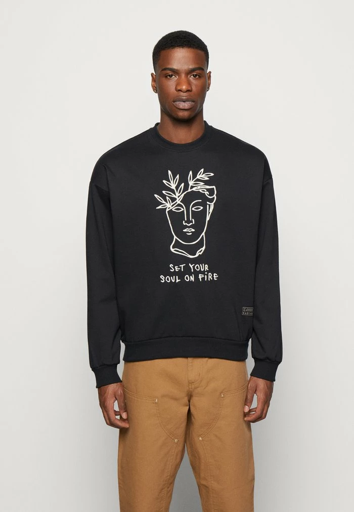 CREW GRIEGA UNISEX - Sweatshirt - black Kaotiko CREW GRIEGA UNISEX - Sweatshirt - Black -Kaotiko Shop 4d946576cfdc4d9796093d35022e9648