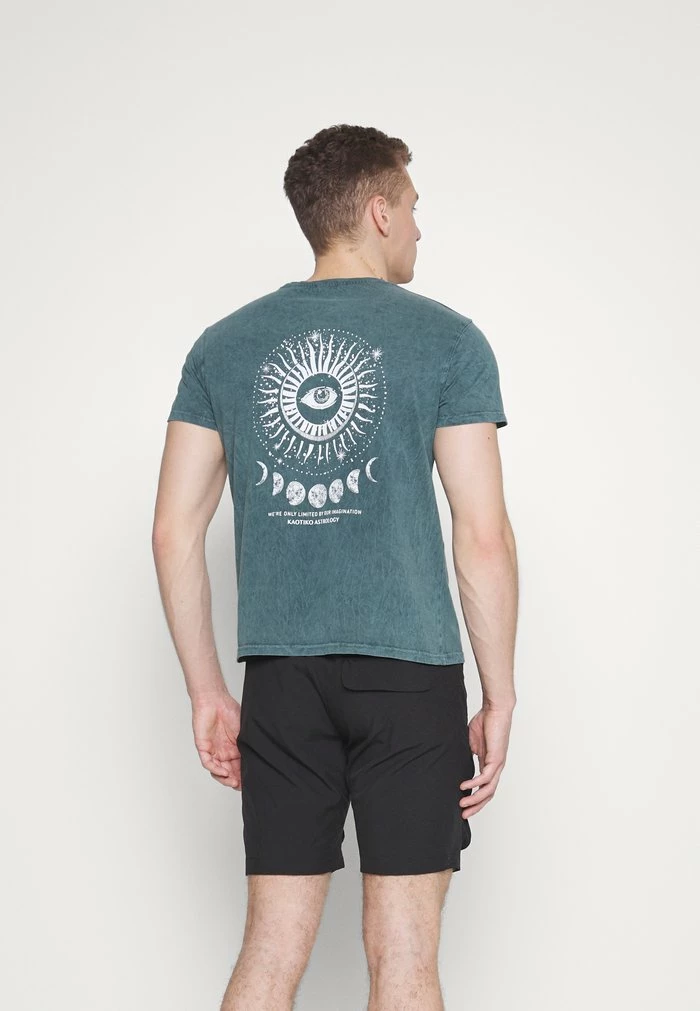 WASHED BRIGHTNESS UNISEX - Print T-shirt - green Kaotiko WASHED BRIGHTNESS UNISEX - Print T-shirt - Green -Kaotiko Shop 4e63d67513b949f4bc885755746615df